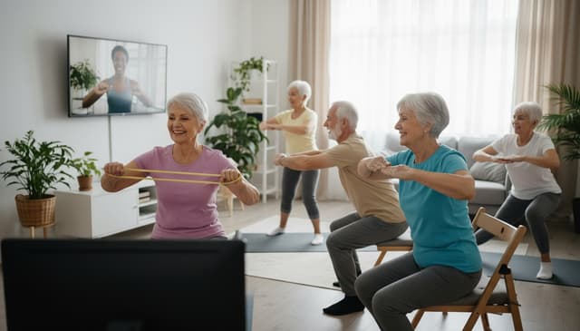 Trening fitness dla osób starszych online: praktyczny przewodnik