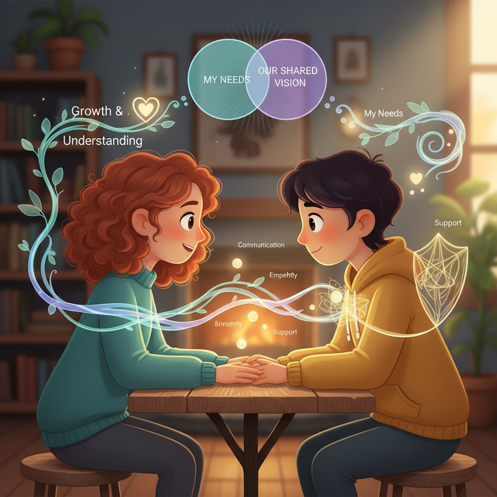 Photo of two people in animated conversation, one listening intently, emphasizing active listening in communication