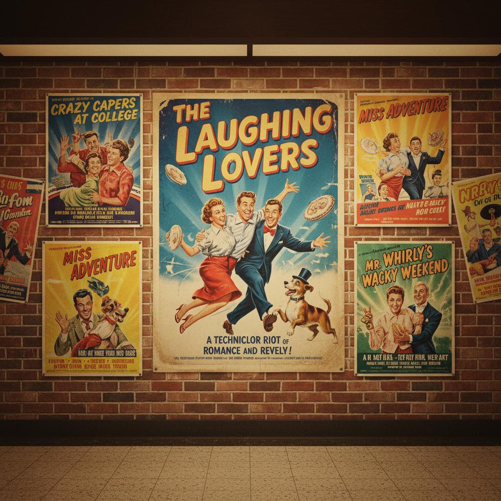 Vintage posters of obscure Technicolor comedy films