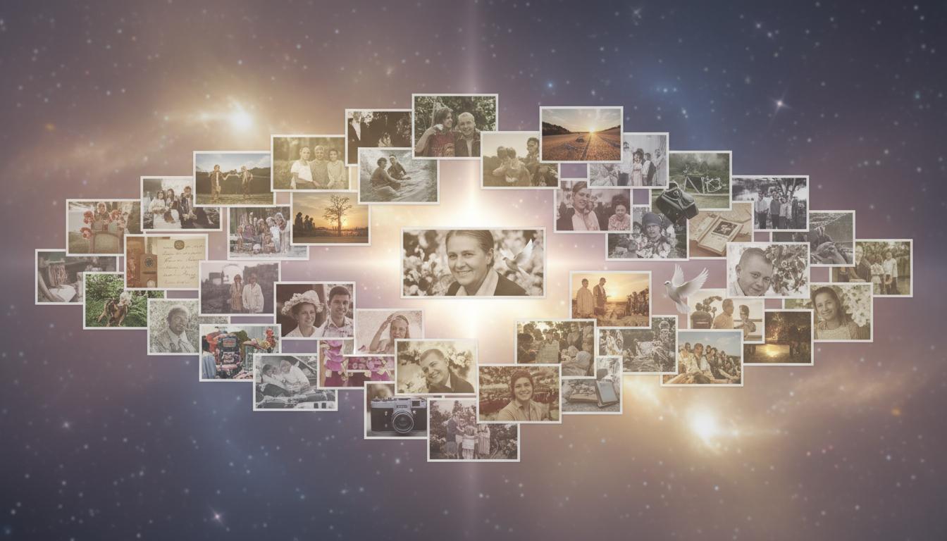 How to Create a Meaningful Virtual Memorial Collage with Theirvoice.ai