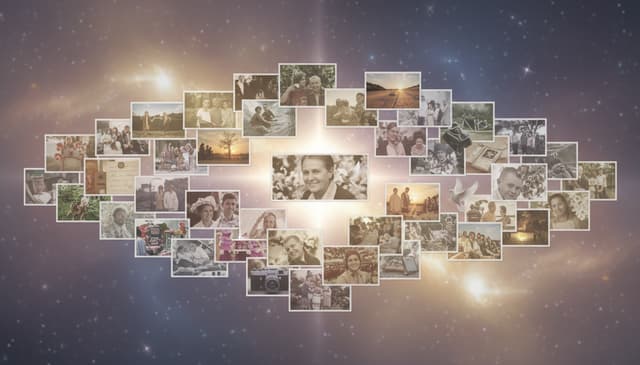 How to Create a Meaningful Virtual Memorial Collage with Theirvoice.ai