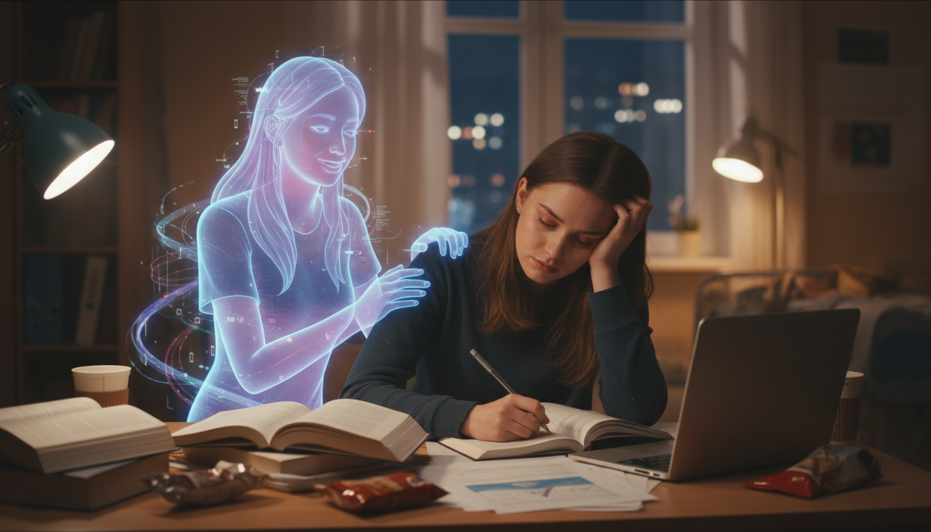 Virtuelle Freundin bei Prüfungsstress: Hilfe oder Neue Abhängigkeit?