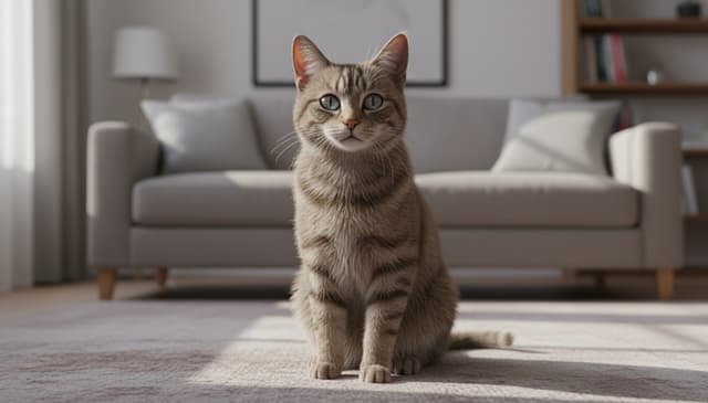 Virtuelle Katze: realistische Simulation für ein interaktives Erlebnis