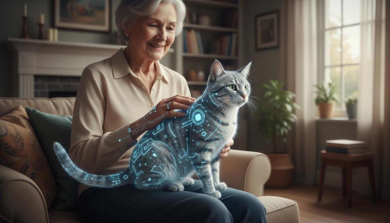 Virtuelle Katze Zur Natürlichen Reduzierung von Einsamkeitsgefühlen