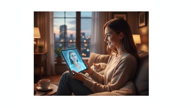 Wie eine virtuelle Partnerin gegen Einsamkeit online unterstützen kann