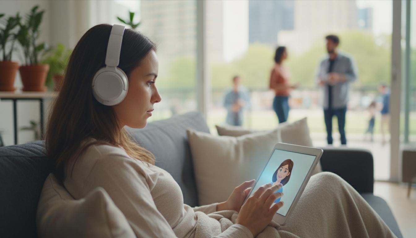 Wie eine Virtuelle Partnerin Helfen Kann, Soziale Ängste Online zu Überwinden