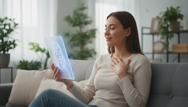 Wie Virtuelle Partnerin bei Stressabbau Durch Gespräche Unterstützt