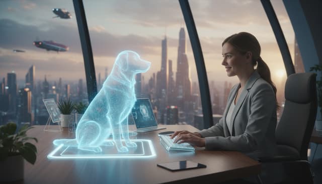 Virtueller Hund für Berufstätige: praktische hilfe im arbeitsalltag