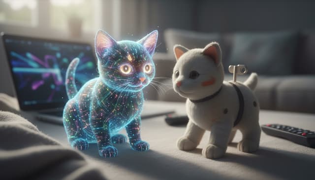 Dlaczego wirtualny kotek jest lepszy niż zabawka mechaniczna?