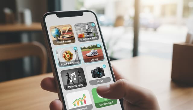 Wybór zainteresowań w aplikacji informacyjnej: praktyczny przewodnik