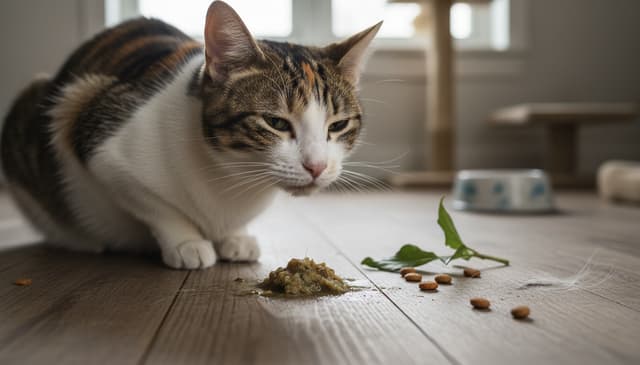 Wymioty u kota: przyczyny i kiedy udać się do weterynarza