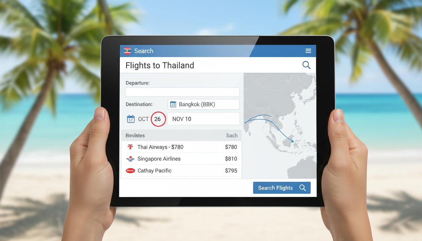 Wyszukiwarka lotów do Tajlandii: praktyczny przewodnik na loty.ai