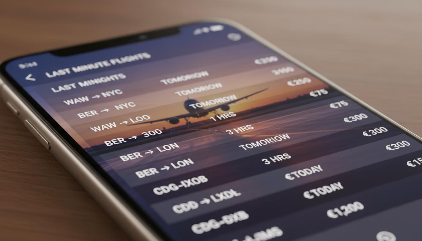 Wyszukiwarka lotów last minute: praktyczny przewodnik na loty.ai