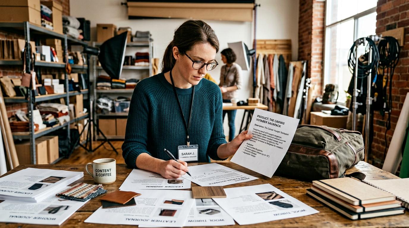 Product descriptions and sales copy