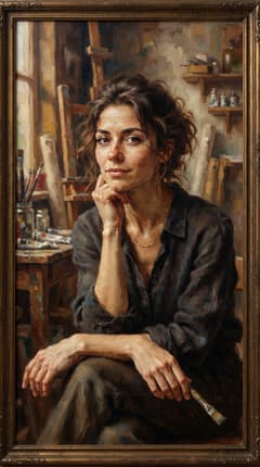 Portret olejny
