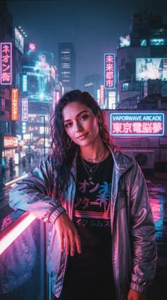 Portret vaporwave