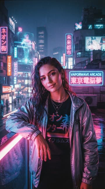 Portret vaporwave